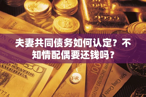 北京夫妻共同债务如何认定？不知情配偶要还钱吗？