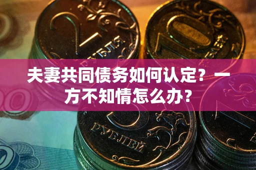 北京夫妻共同债务如何认定？一方不知情怎么办？