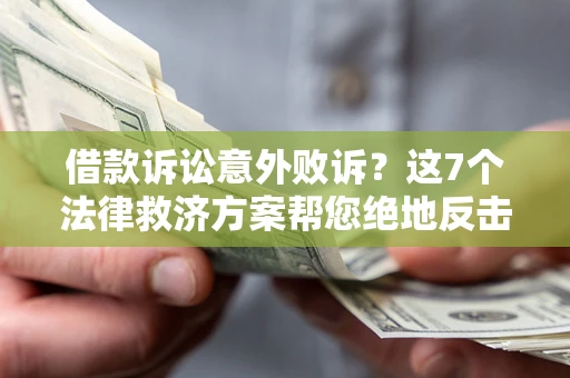 北京借款诉讼意外败诉？这7个法律救济方案帮您绝地反击！