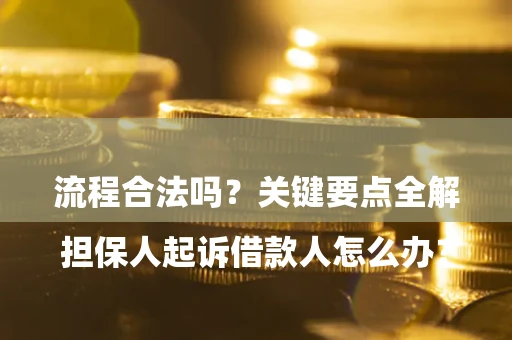 北京

担保人起诉借款人怎么办？流程合法吗？关键要点全解析