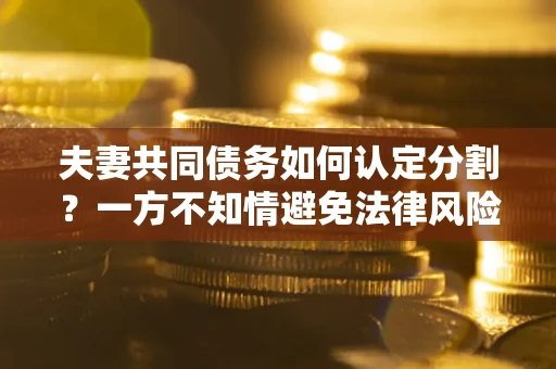 北京夫妻共同债务如何认定分割？一方不知情避免法律风险必看！